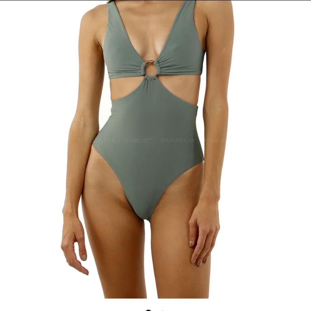 MALAI Serenity Green Scoop One Piece, brand new w/ tags